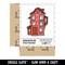 Water Bottle Sticker Set Tall Skinny Brick House Home Cute Waterproof Vinyl Stickers Pack Decal, Skateboard, Laptop, Car, Window, Bumper - 5 Pack